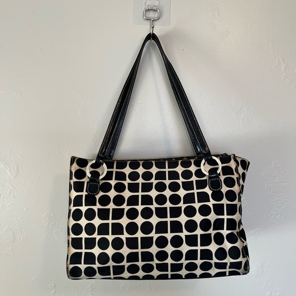 Vintage Kate Spade New York Canvas Printed Shoulder Bag - Picture 3 of 15